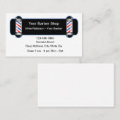 Modern Barber Shop Lights Theme 名刺 (正面/裏面)