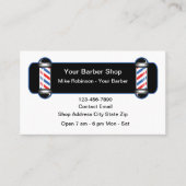 Modern Barber Shop Lights Theme 名刺 (正面)