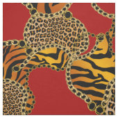Modern Baroque Animal Print With Chains ファブリック (見本)
