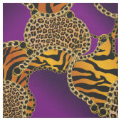 Modern Baroque Animal Print With Chains ファブリック (見本)