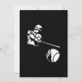 Modern Baseball Theme Sports Boy 10TH Birthday 招待状 (裏面)