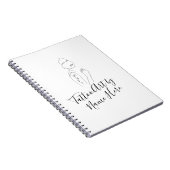 Modern Basic Tattoo ART studio script typography ノートブック (右側)