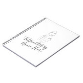 Modern Basic Tattoo ART studio script typography ノートブック (左側)