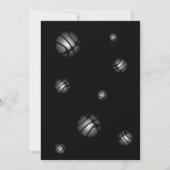 Modern Basketball Ball Photo Thank you Coach サンキューカード (裏面)