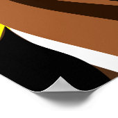 Modern Basset Hound Art ポスター (角)