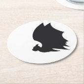 Modern bat ラウンドペーパーコースター (アングル)