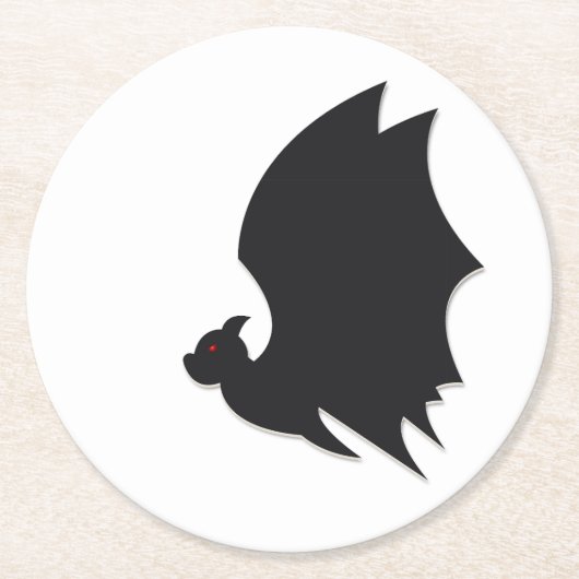 Modern bat ラウンドペーパーコースター (正面)