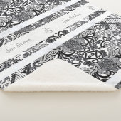 Modern BATIK Pattern シェルパブランケット (3/4)