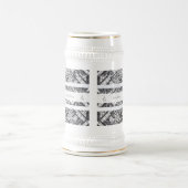 Modern BATIK Pattern ビールジョッキ (中央)