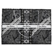 Modern BATIK Pattern ラージペーパーバッグ (裏面)