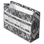 Modern BATIK Pattern ラージペーパーバッグ (正面アングル)