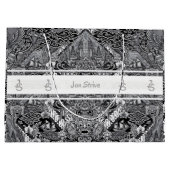 Modern BATIK Pattern ラージペーパーバッグ (裏面)