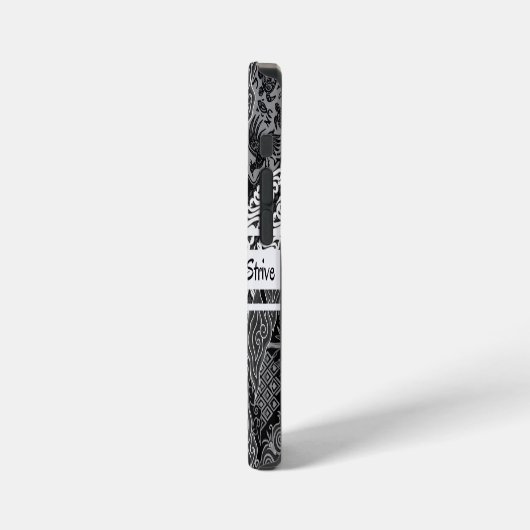 Modern BATIK Pattern iPhoneケース (左側面)