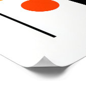 Modern Bauhaus Geometric Abstract Minimalist Wall  ポスター (角)