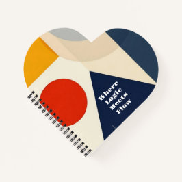 Modern Bauhaus Geometric Pattern ノートブック