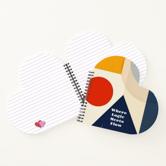 Modern Bauhaus Geometric Pattern ノートブック (内部)