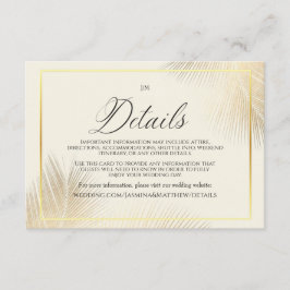 Modern Beach Coastal Frame Wedding   エンクロージャーカード