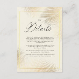 Modern Beach Coastal Frame Wedding   エンクロージャーカード