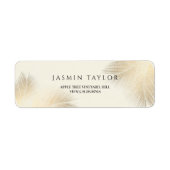 Modern Beach Coastal Frame Wedding   ラベル (正面)