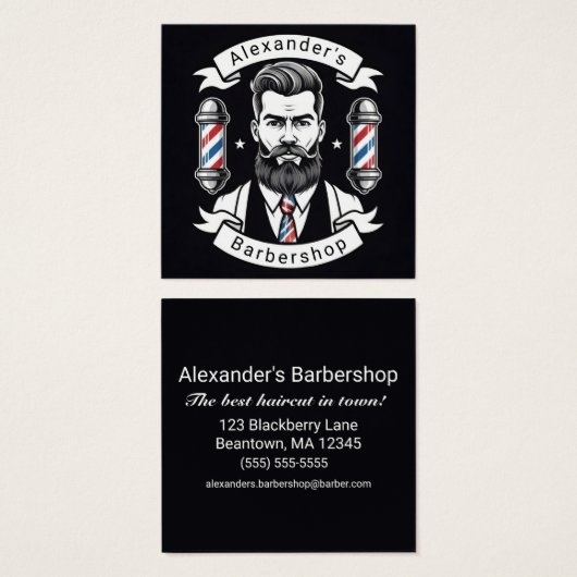 Modern Bearded Man (正面&裏面)