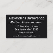 Modern Bearded Man 名刺 (裏面)