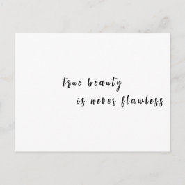 Modern Beauty Inspirational Quote Design ポストカード