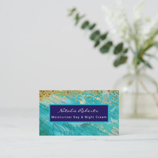  Modern Beauty Salon Moisturizer Day/Night Cream 名刺 (スタンド正面)