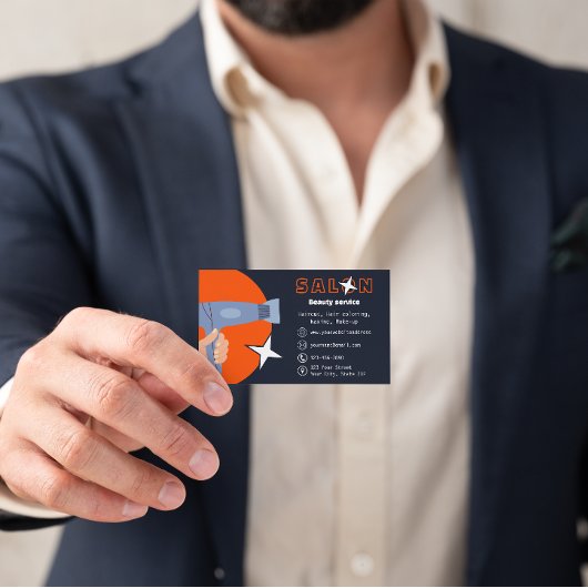 Modern Beauty Services Hair Stylists Salon 名刺