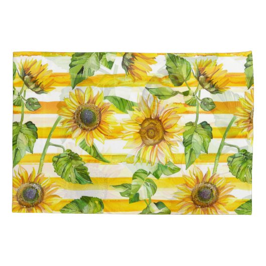 Modern Bedroom Pillowcases FlowersPattern Matching 枕カバー (裏面-左)