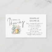 Modern Beer Love Brewing Display Bridal Shower エンクロージャーカード (正面)