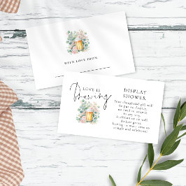 Modern Beer Love Brewing Display Bridal Shower エンクロージャーカード