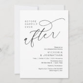 Modern Before Happily Ever After Rehearsal Dinner 招待状 (正面)