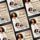 Modern Beige Author Flyer Book Launch Release チラシ