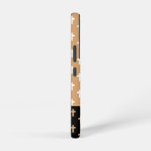 Modern Beige Black White Crosses Lion of Judah Samsung Galaxyケース (右側面)