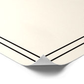 Modern Beige Bold Typography Wedding Welcome ポスター (角)