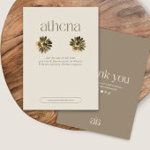 Modern Beige Earring Jewelry Display Card