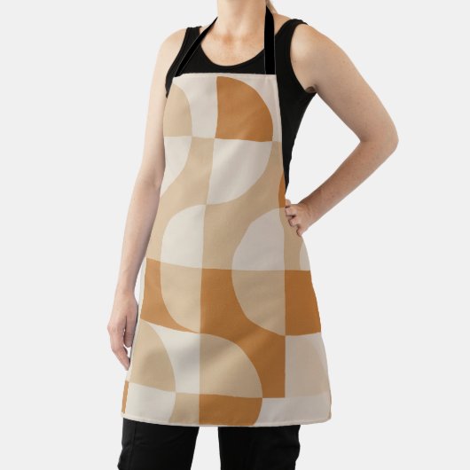 Modern Beige Geometric Apron エプロン (インサイチュ)