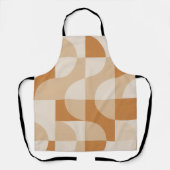 Modern Beige Geometric Apron エプロン (正面)