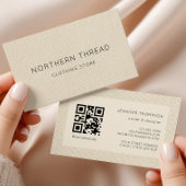 Modern Beige Textured 名刺