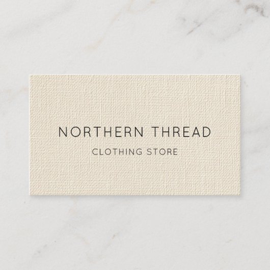 Modern Beige Textured 名刺 (正面)