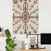 Modern Berber Line Art Wall Decor poster ポスター (ホームオフィス)