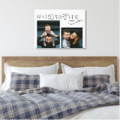 Modern Best Dad Ever 2 Photos Fathers Day Gifts キャンバスプリント (インサイチュ (寝室))