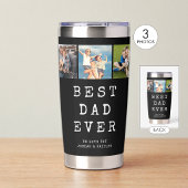 Modern BEST DAD EVER 3枚の写真 保温保冷タンブラー