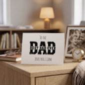 Modern Best Dad Ever Father’s Day Postcard シーズンポストカード