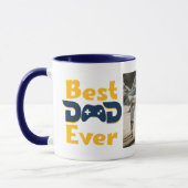 Modern Best Dad Ever Gamer Dad 写真 マグカップ (左)