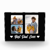 Modern Best Dad Ever Photo Collage Photo Block フォトブロック (正面)