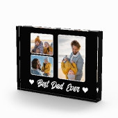 Modern Best Dad Ever Photo Collage Photo Block フォトブロック (右)