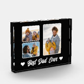 Modern Best Dad Ever Photo Collage Photo Block フォトブロック (左)