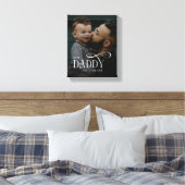 Modern Best Daddy Ever Photo Personalized Canvas キャンバスプリント (インサイチュ (寝室))