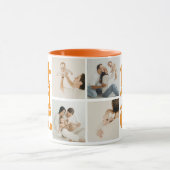 Modern Best Dog Dad Photo マグカップ (中央)